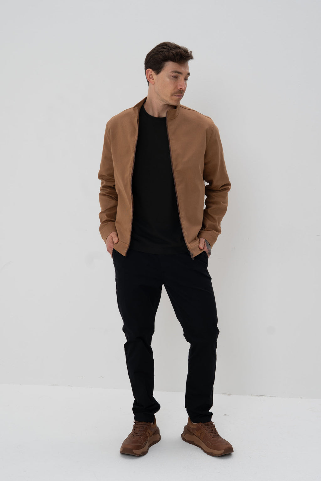 Jaqueta Bomber Masculina Vicinal Caramelo