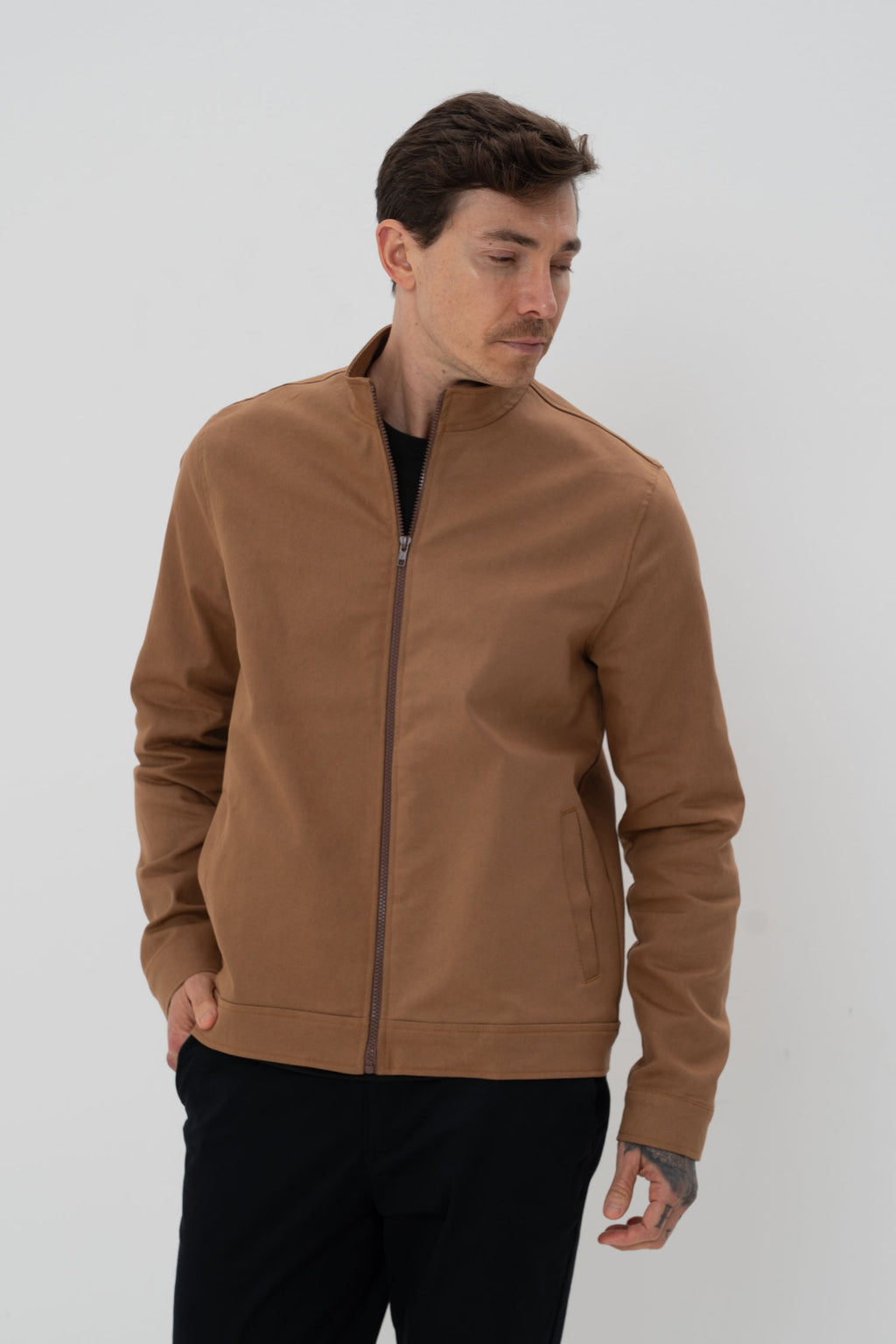 Jaqueta Bomber Masculina Vicinal Caramelo