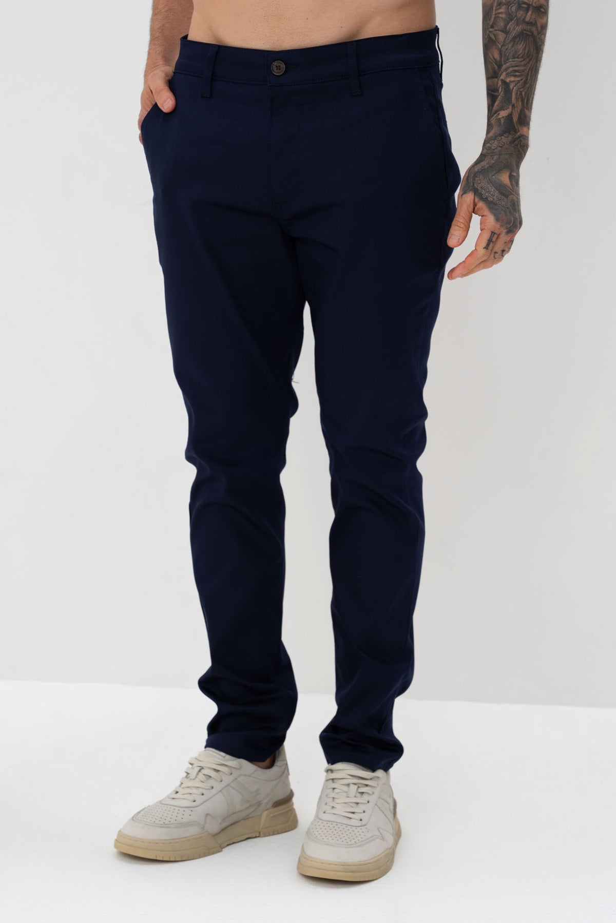 Calça Skinny Sarja Masculina Vicinal Marinho