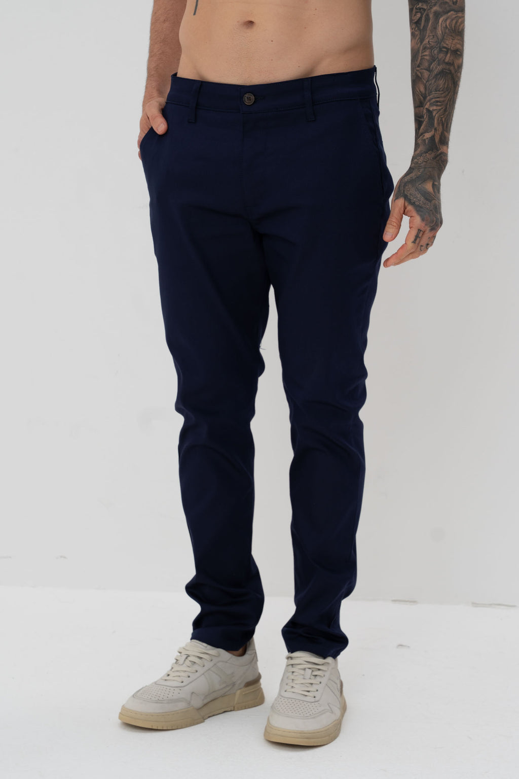 Calça Skinny Sarja Masculina Vicinal Marinho