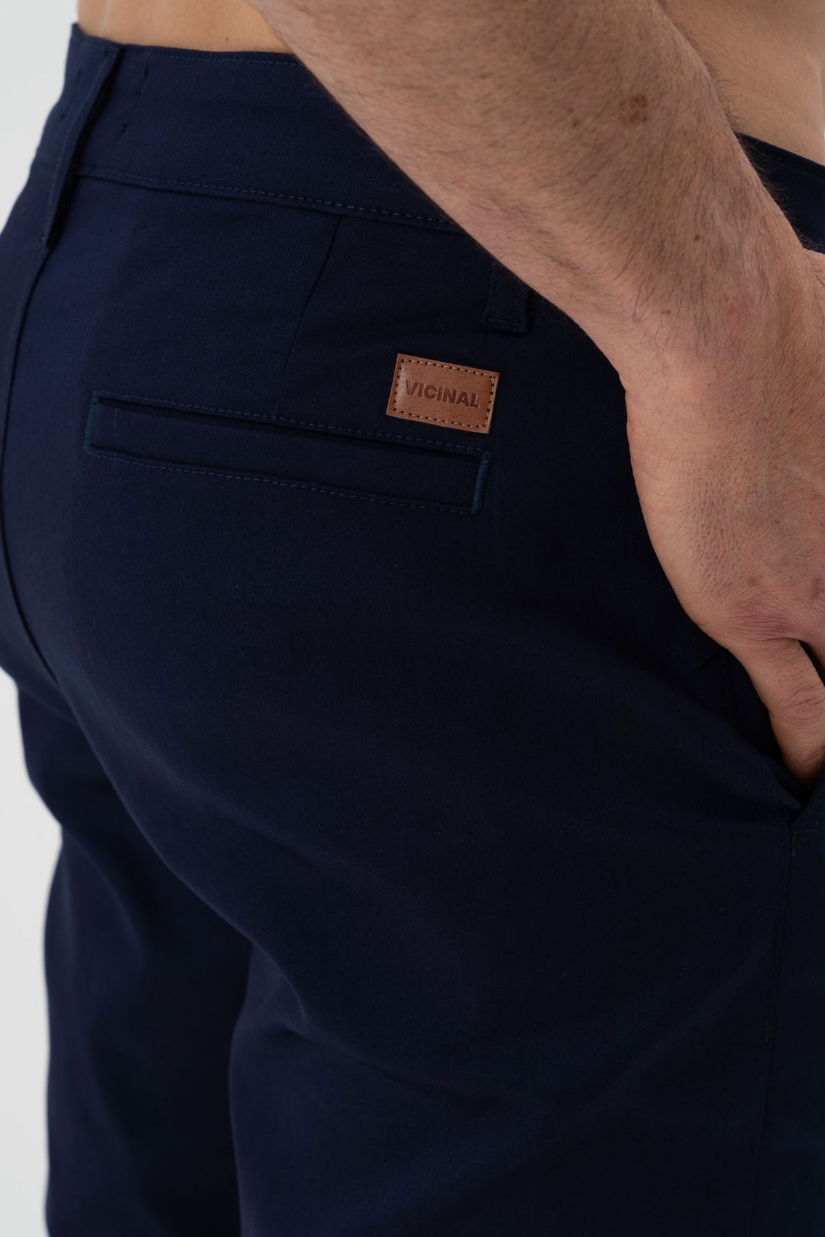 Calça Skinny Sarja Masculina Vicinal Marinho
