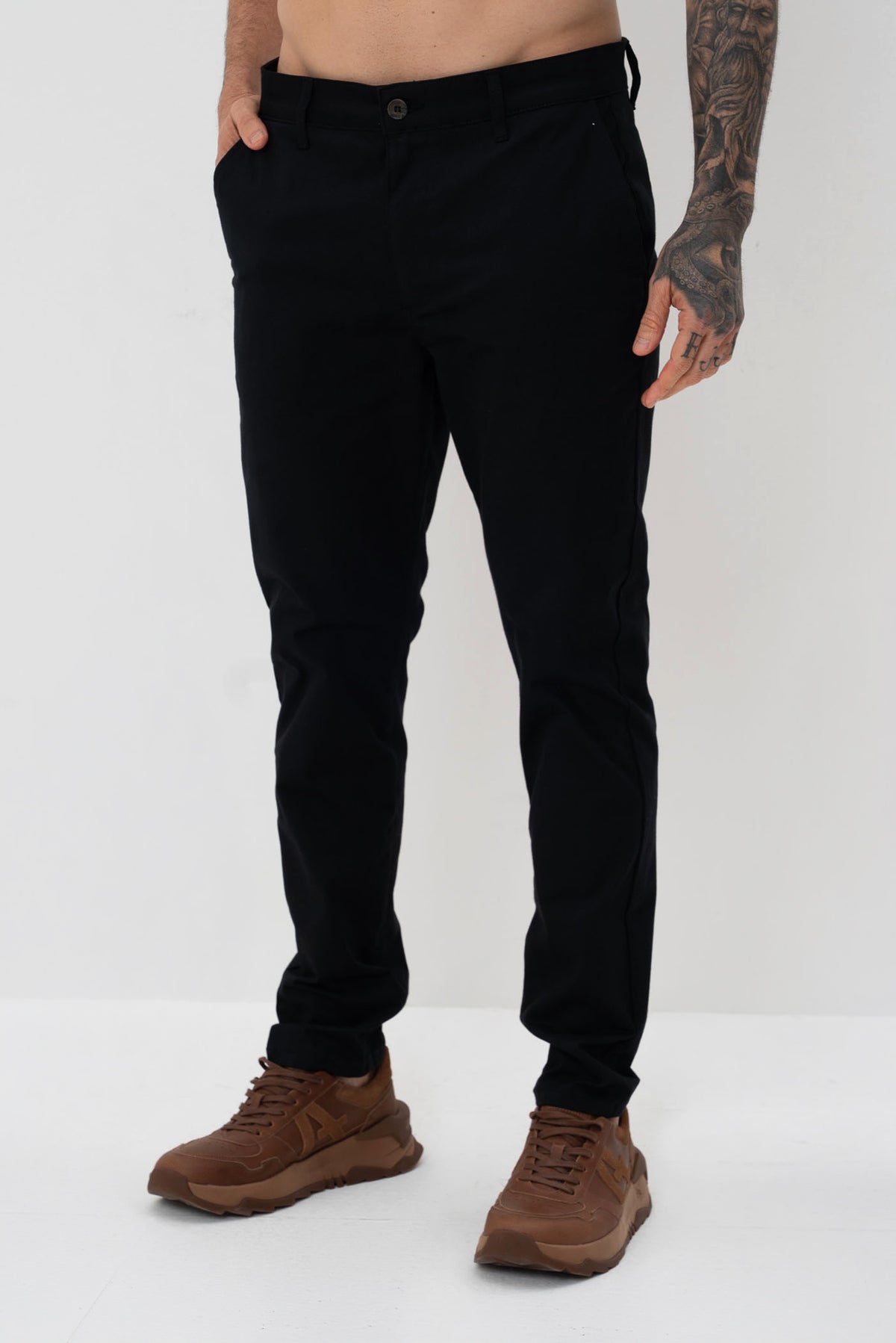 Calça Chino Skinny Masculina Vicinal Preto