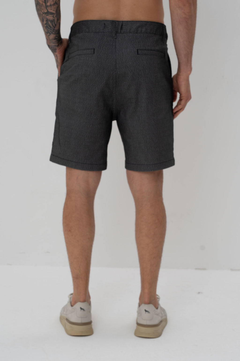 Bermuda Chino Reta Masculina Vicinal Preto