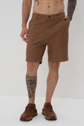 Bermuda Sarja Chino Fit Masculina Vicinal Marrom