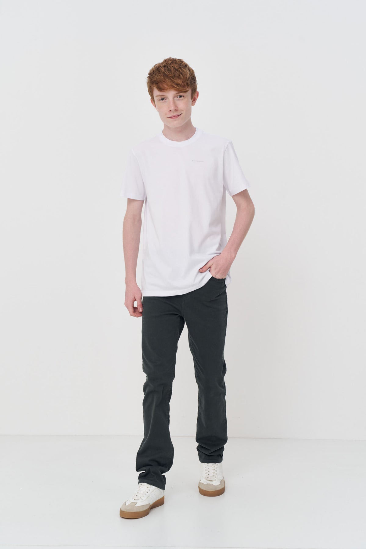 Camiseta Estilo Casual Menino Acostamento Next Branco