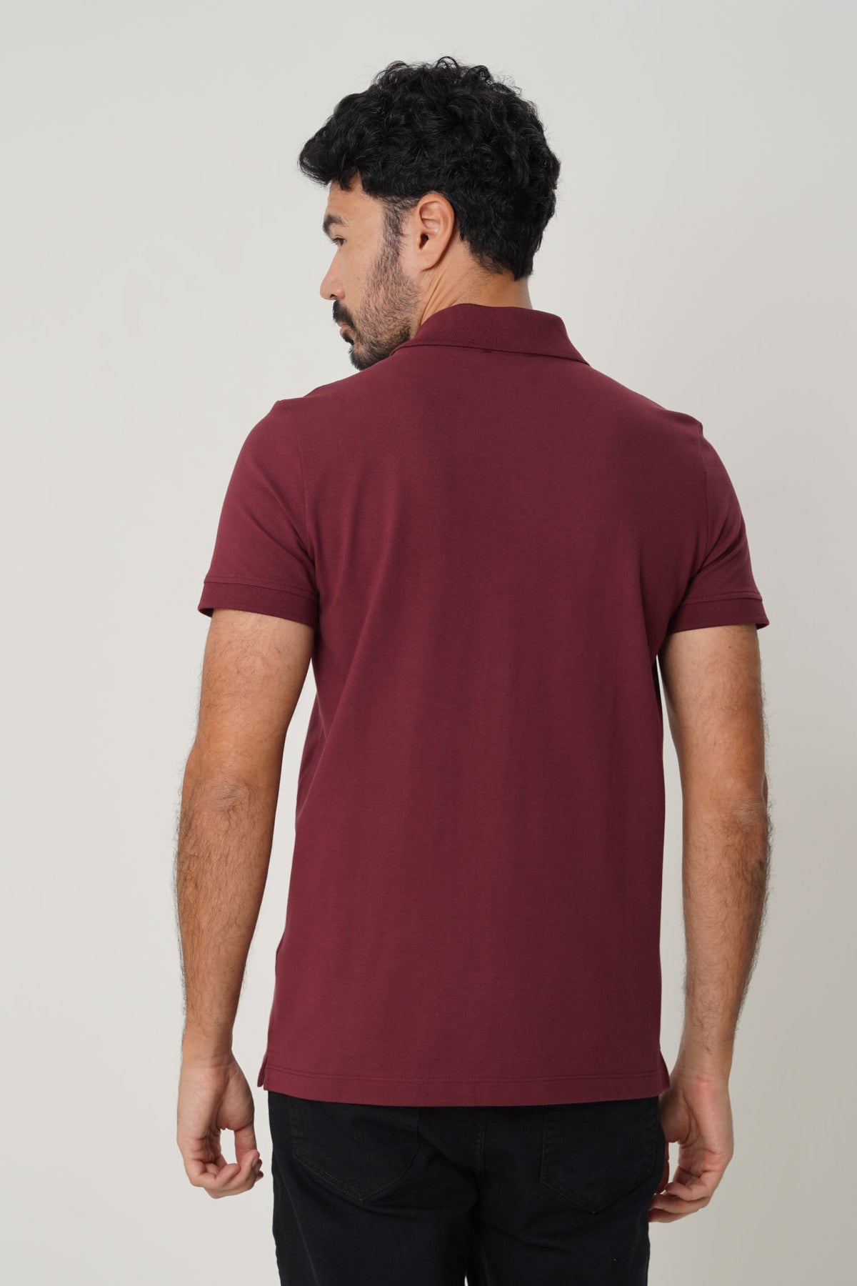 Polo Bordada Básica Masculina Acostamento Barca