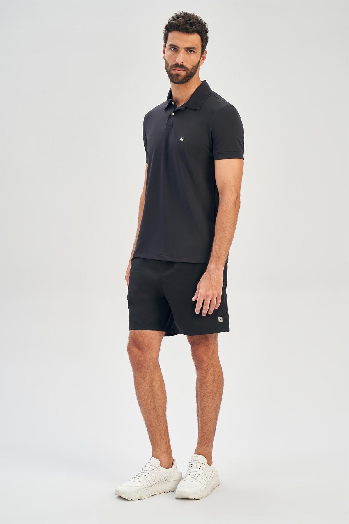Short Esportivo Walk Masculino Acostamento Preto