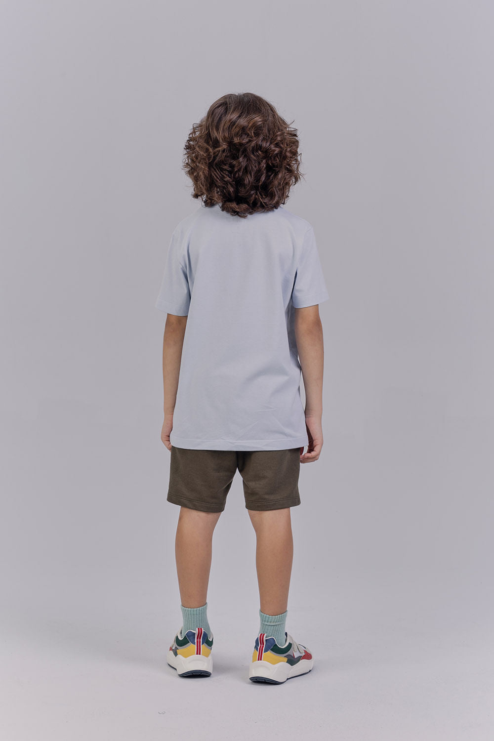 Camiseta Lobo em Ação Menino Acostamento Next Azul Maresia