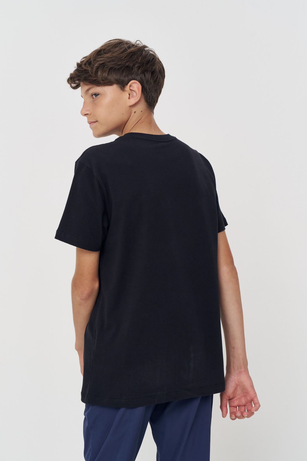 Camiseta Básica Menino Acostamento Next Preto