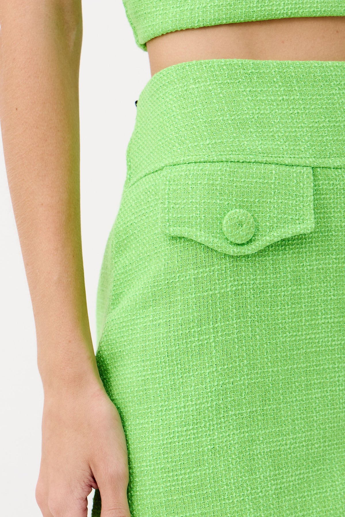 Short Stripe Effect Feminino Inblanche Hyper Green