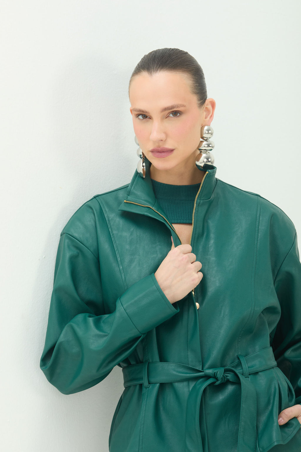 Jaqueta Com Faixa ACT Feminina Deep Forest