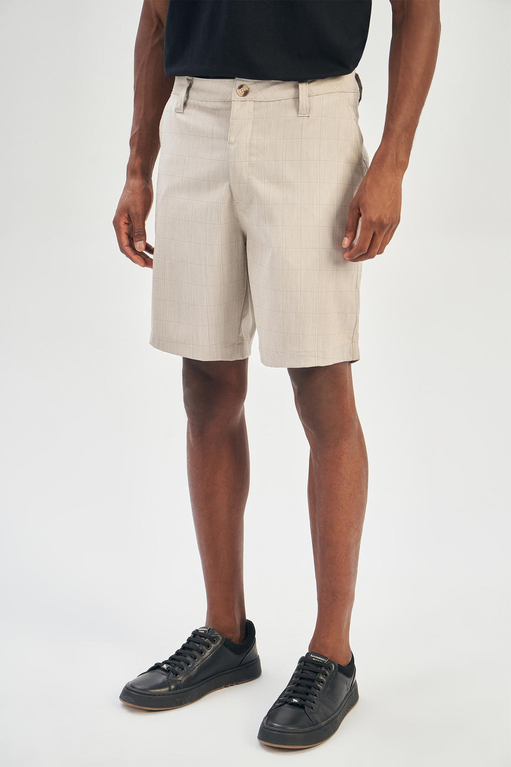 Bermuda Xadrez Masculina Acostamento Areia