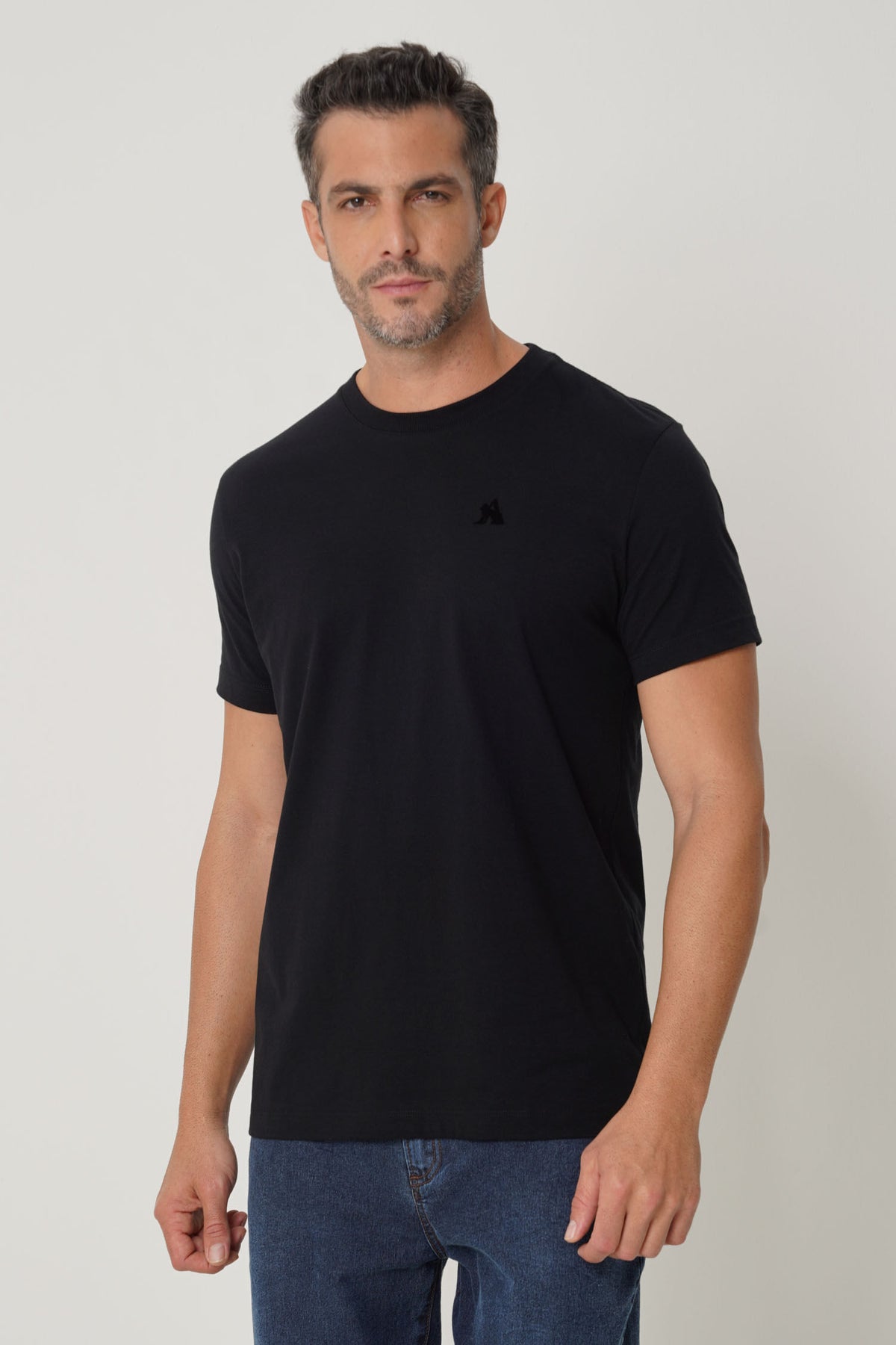Camiseta Casual Urban Style Masculina Acostamento Preto