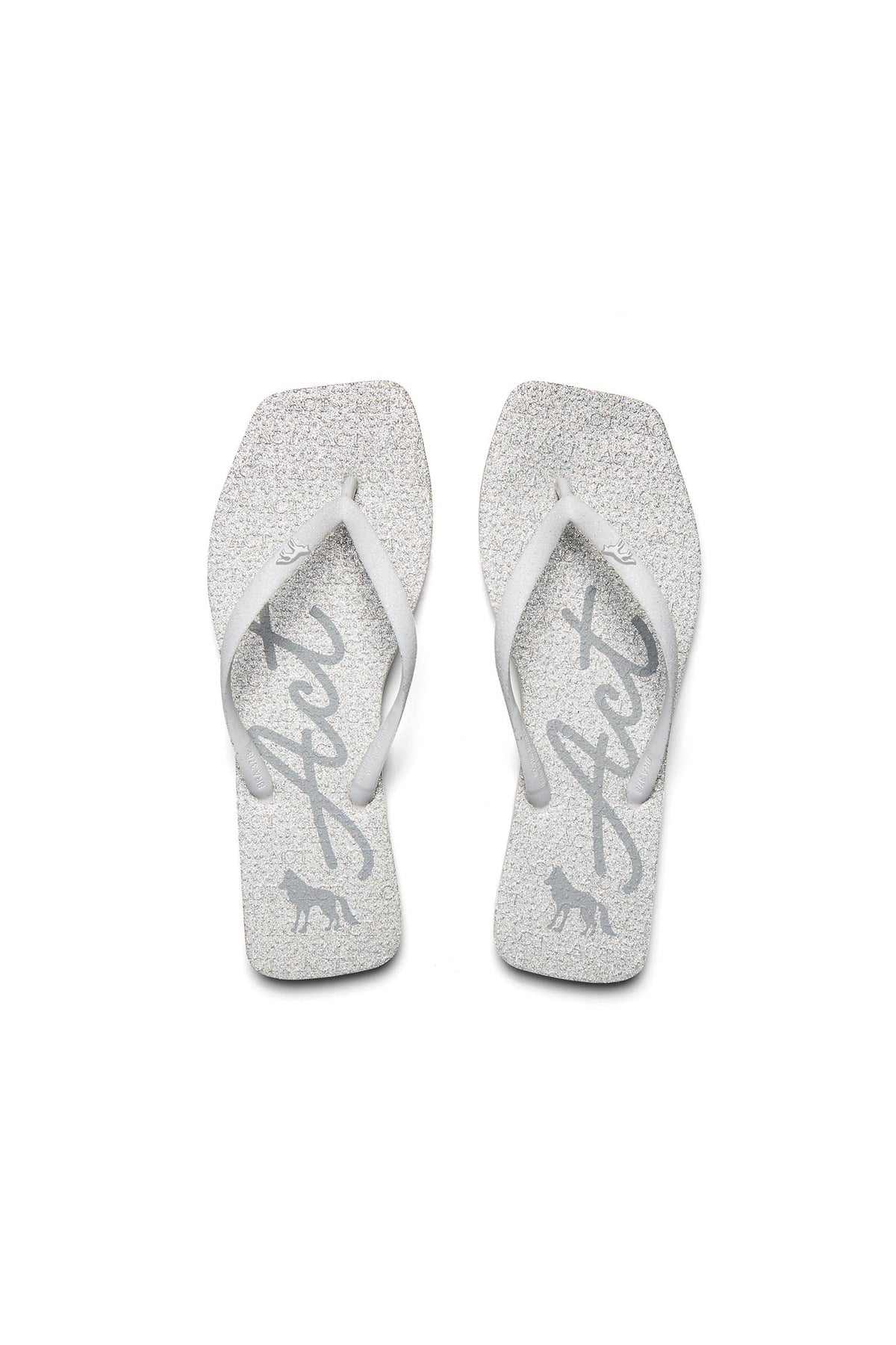 Chinelo Glitter com Logo ACT Feminino Branco