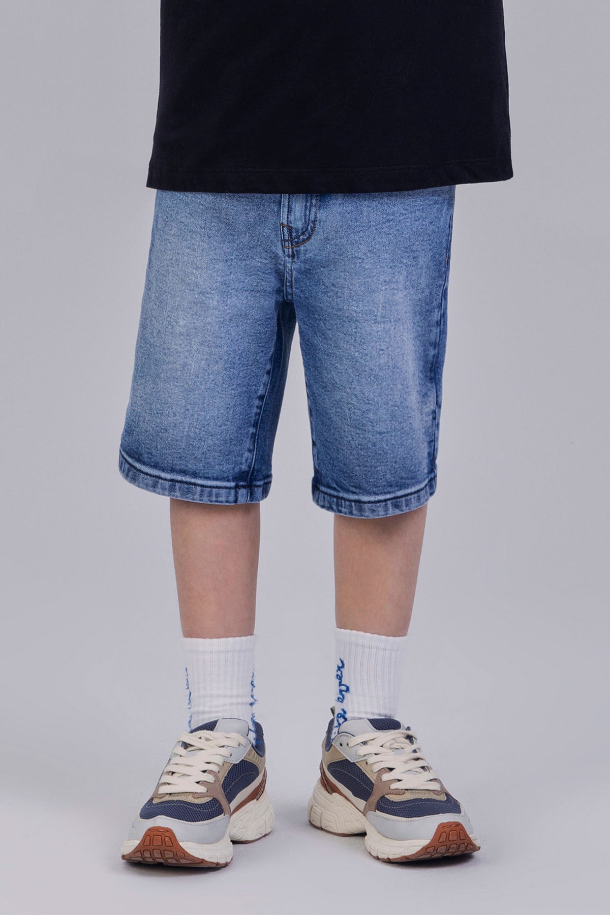 Bermuda Jeans Básica Menino Acostamento Next Jeans Intermediario