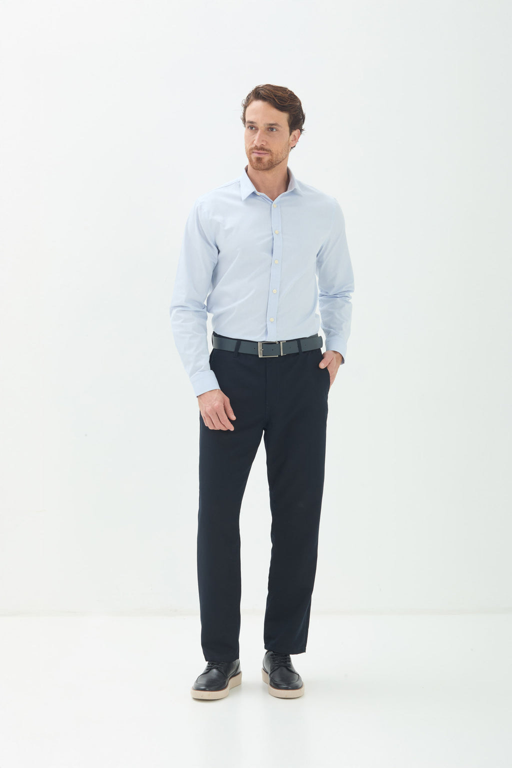 Calça Alfaiataria Clássica Masculina Acostamento Marinho