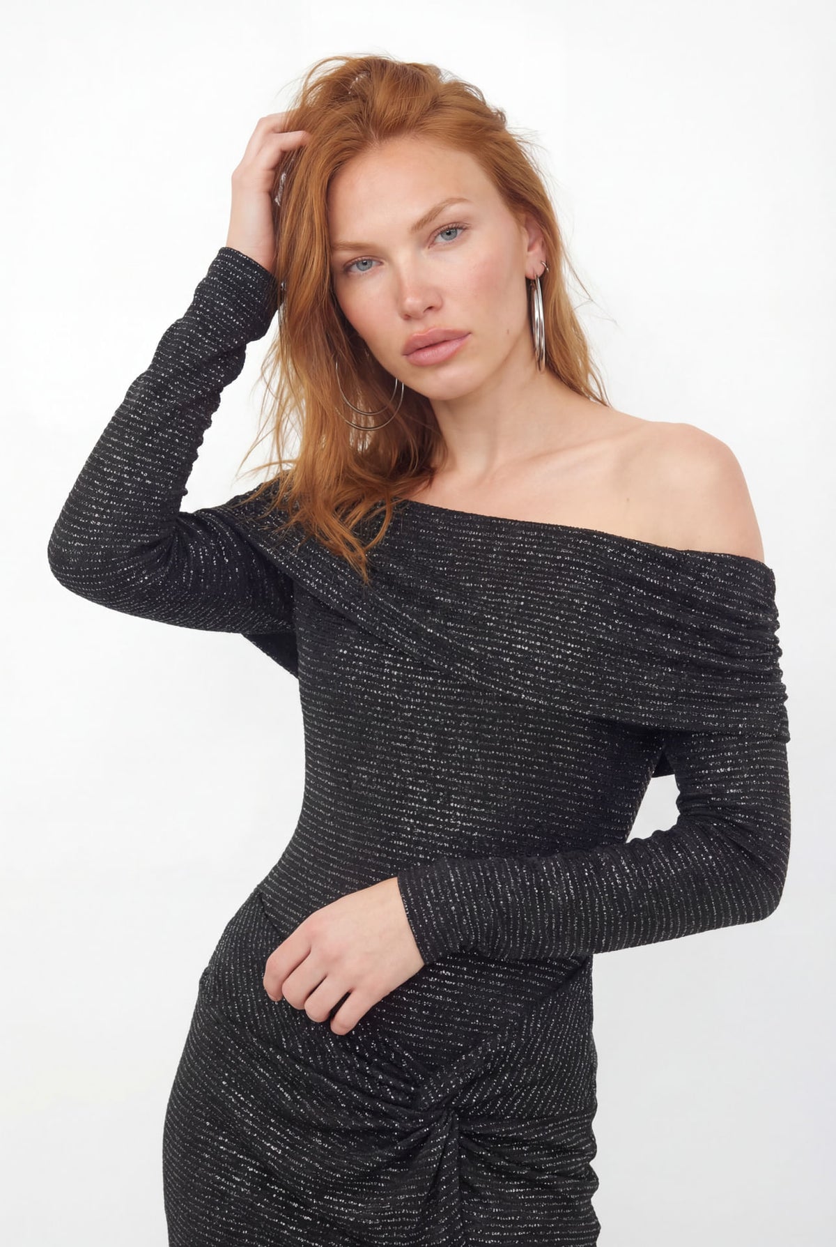 Vestido Longo Com Fenda ACT Feminino Preto