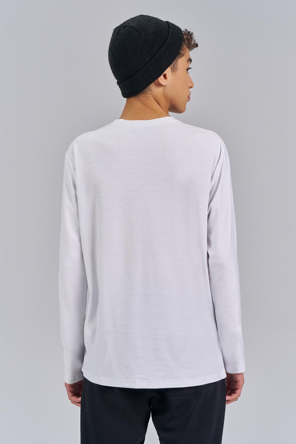 Camiseta Manga Longa Wolf Menino Acostamento Next Branco