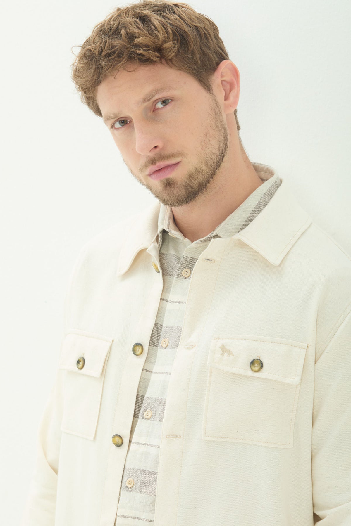 Jaqueta Overshirt Masculina Acostamento Natural
