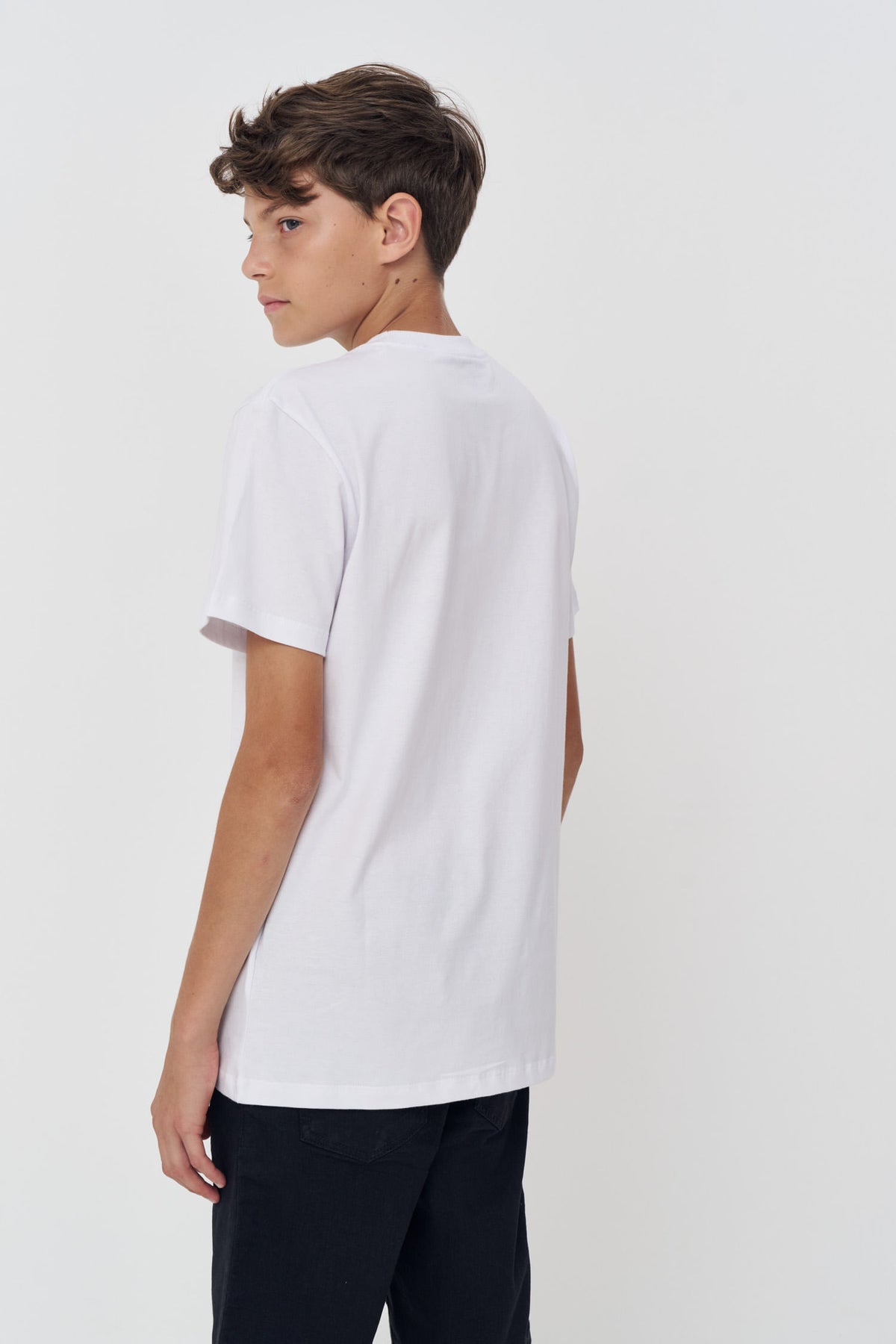 Camiseta Essencial Menino Acostamento Next Branco