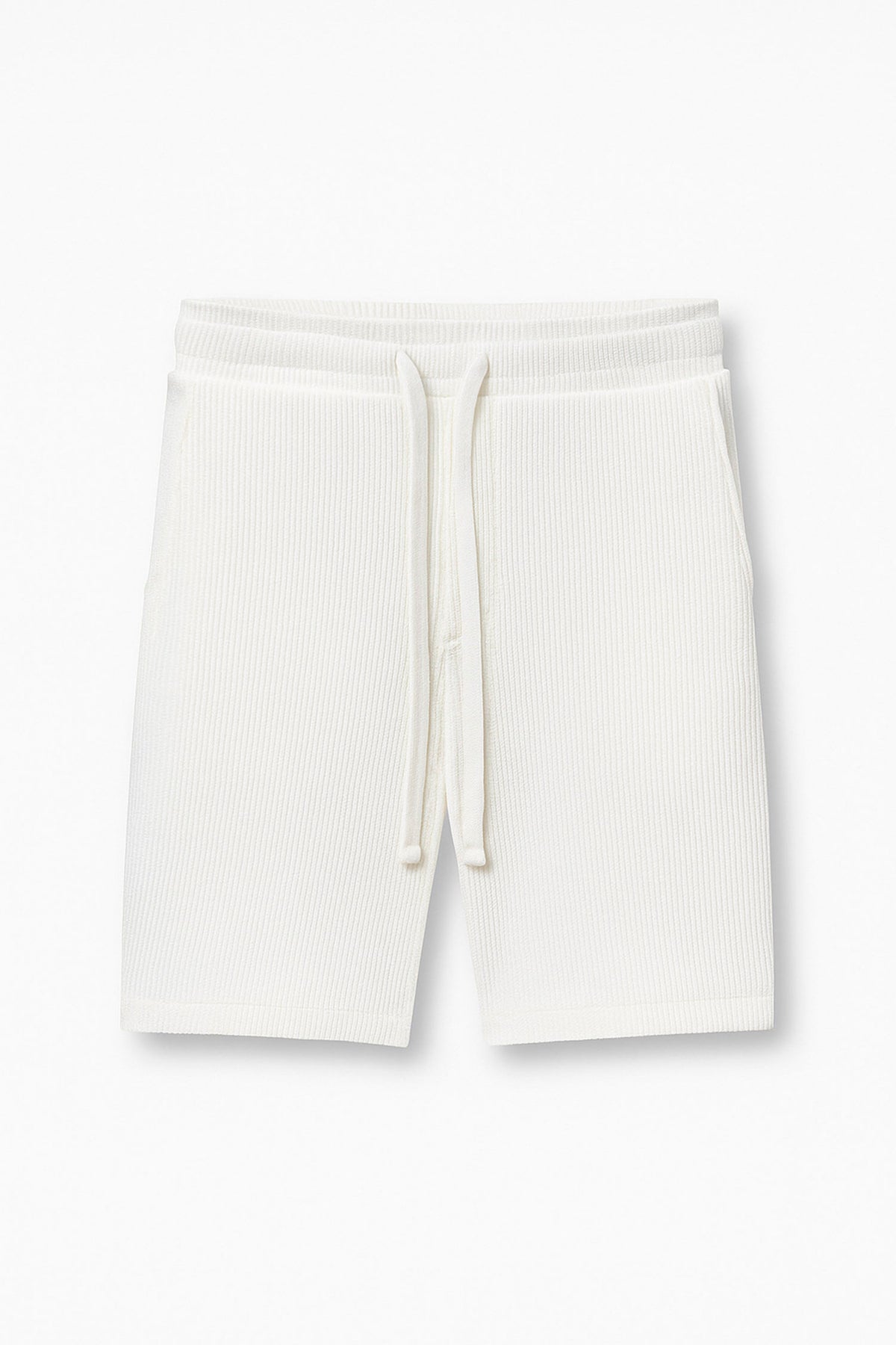 Bermuda Canelada Masculina Acostamento Off White