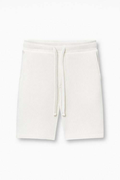Bermuda Canelada Masculina Acostamento Off White