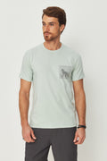 Camiseta Estampa Lobo Pontilhado Masculina Acostamento Verde Cidreira