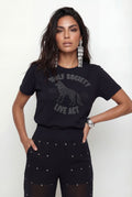 T-Shirt Silk Com Termocolante ACT Feminina Off White