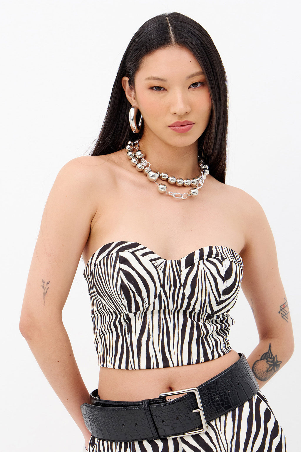 Top Savage Alfaiataria Feminino Inblanche Zebra Wild