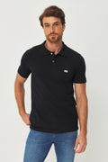 Polo Básica Tag Masculino Acostamento Preto