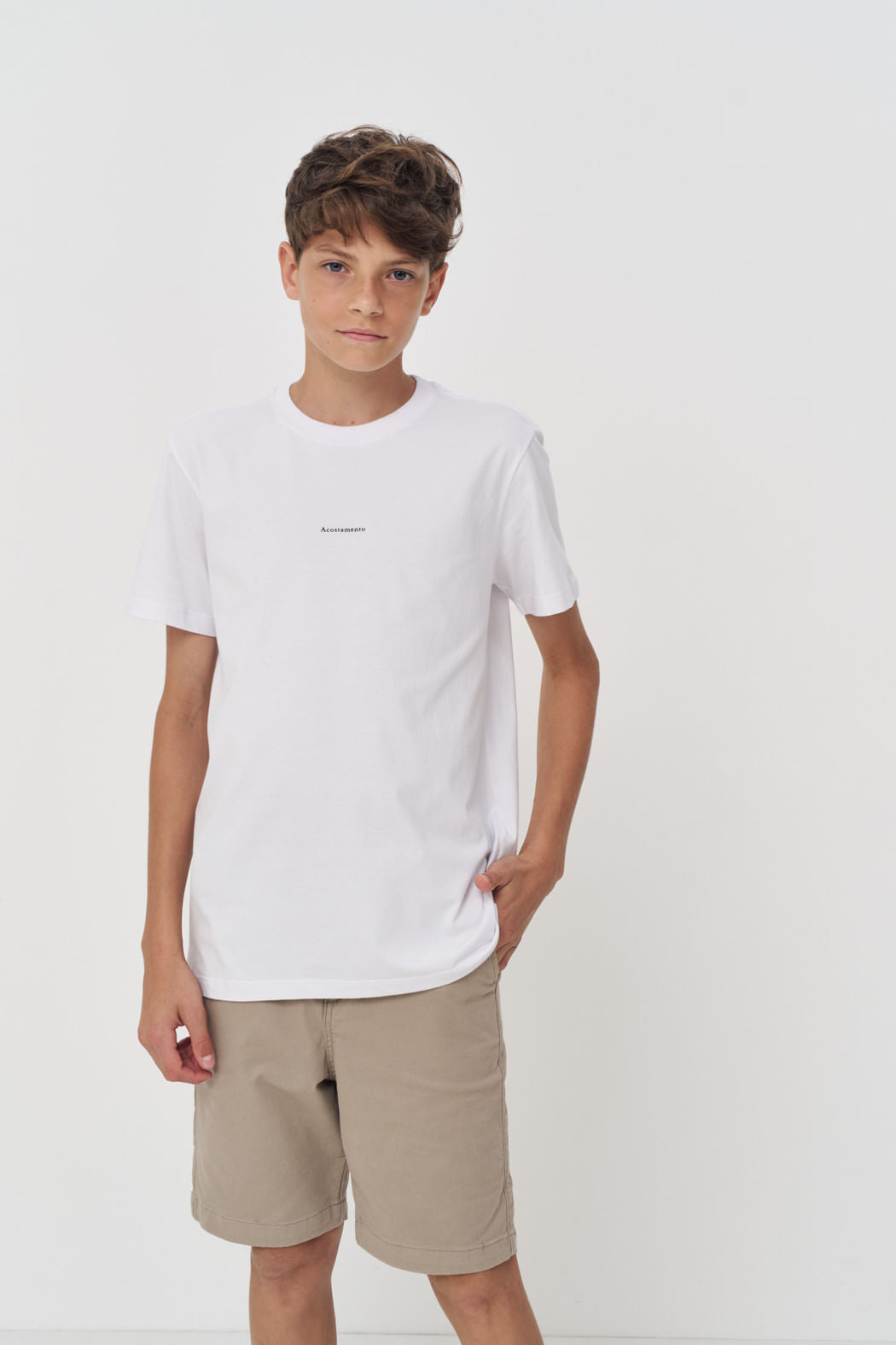 Camiseta Estampada Costas Menino Acostamento Next Branco