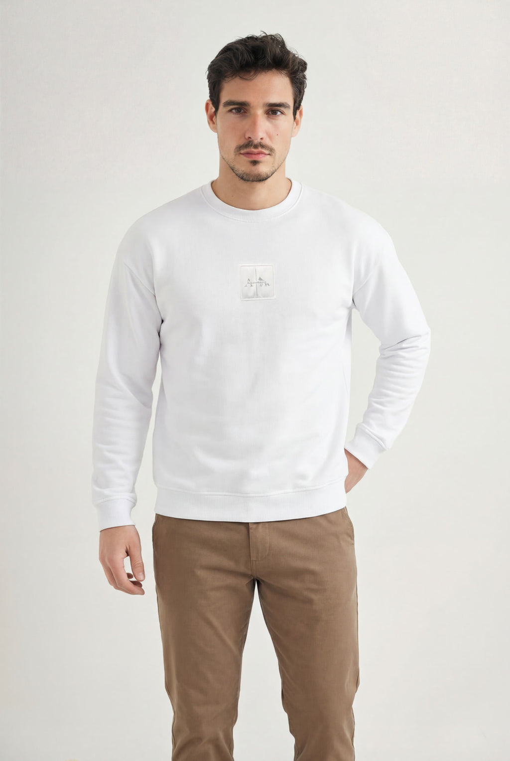 Blusão Casual Masculino Acostamento Branco