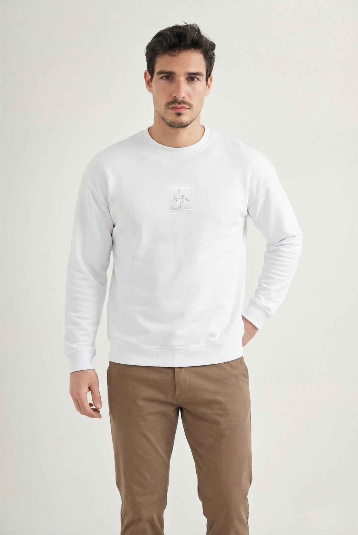 Blusão Casual Masculino Acostamento Branco