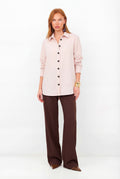 Camisa Manga Longa Com Botões ACT Feminina Dusty Pink