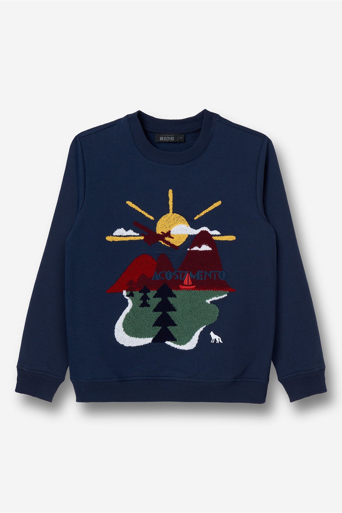 Blusão Moletom Estampado Menino Acostamento Next Marinho