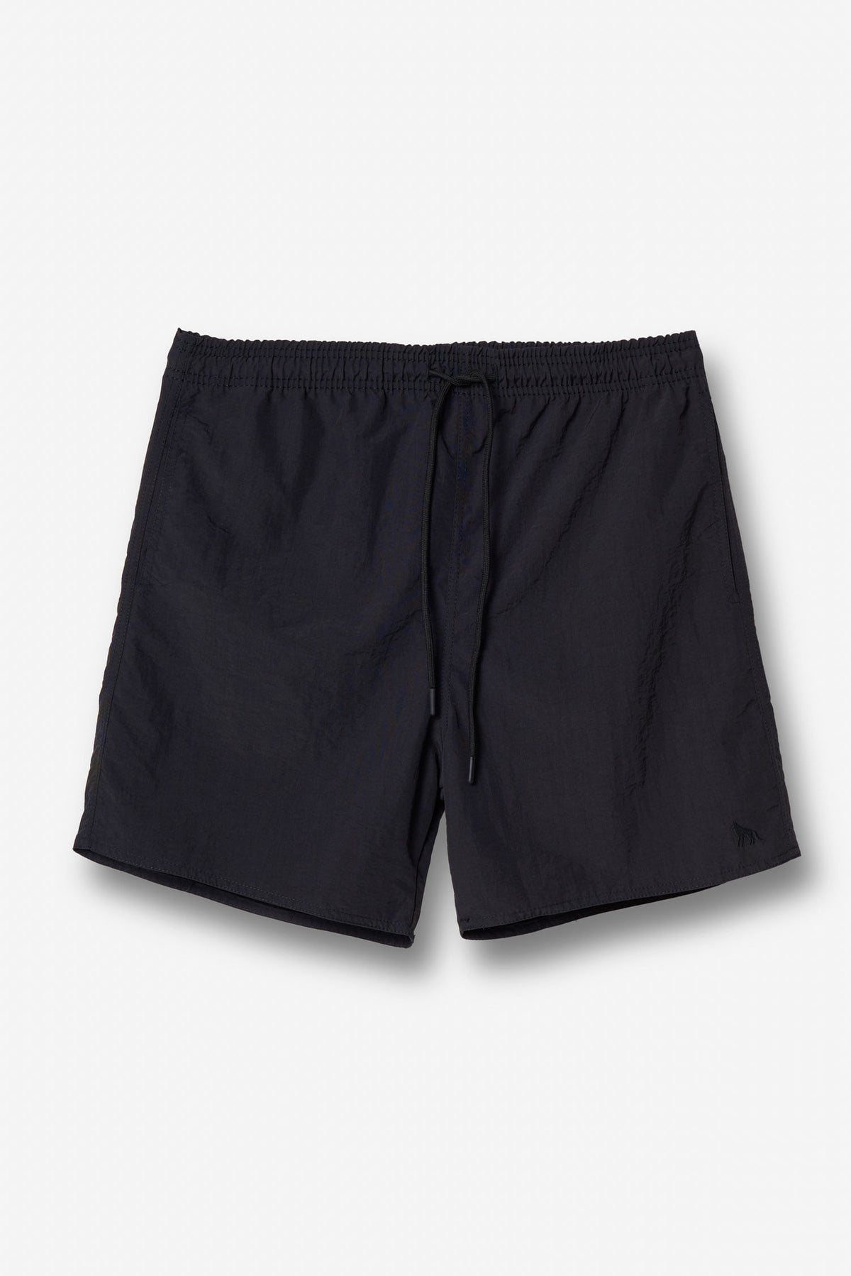 Shorts Poliamida Casual Masculino Acostamento Preto