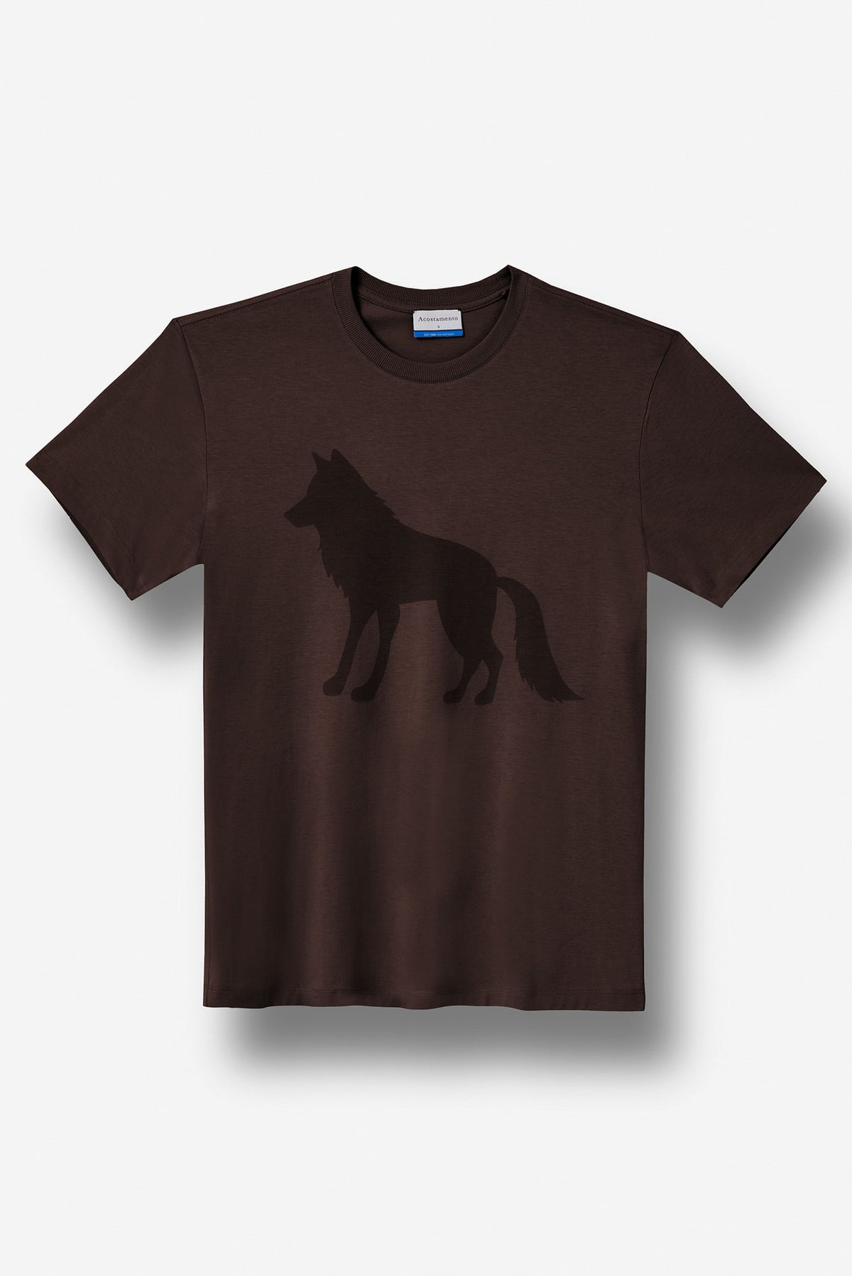 Camiseta Casual Estampada Masculino Acostamento Marrom Ipe
