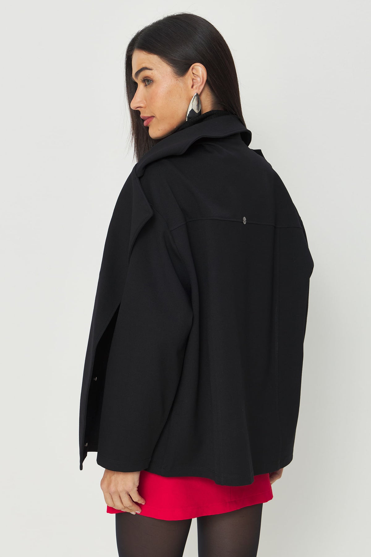Casaco Elegante ACT Feminino Preto