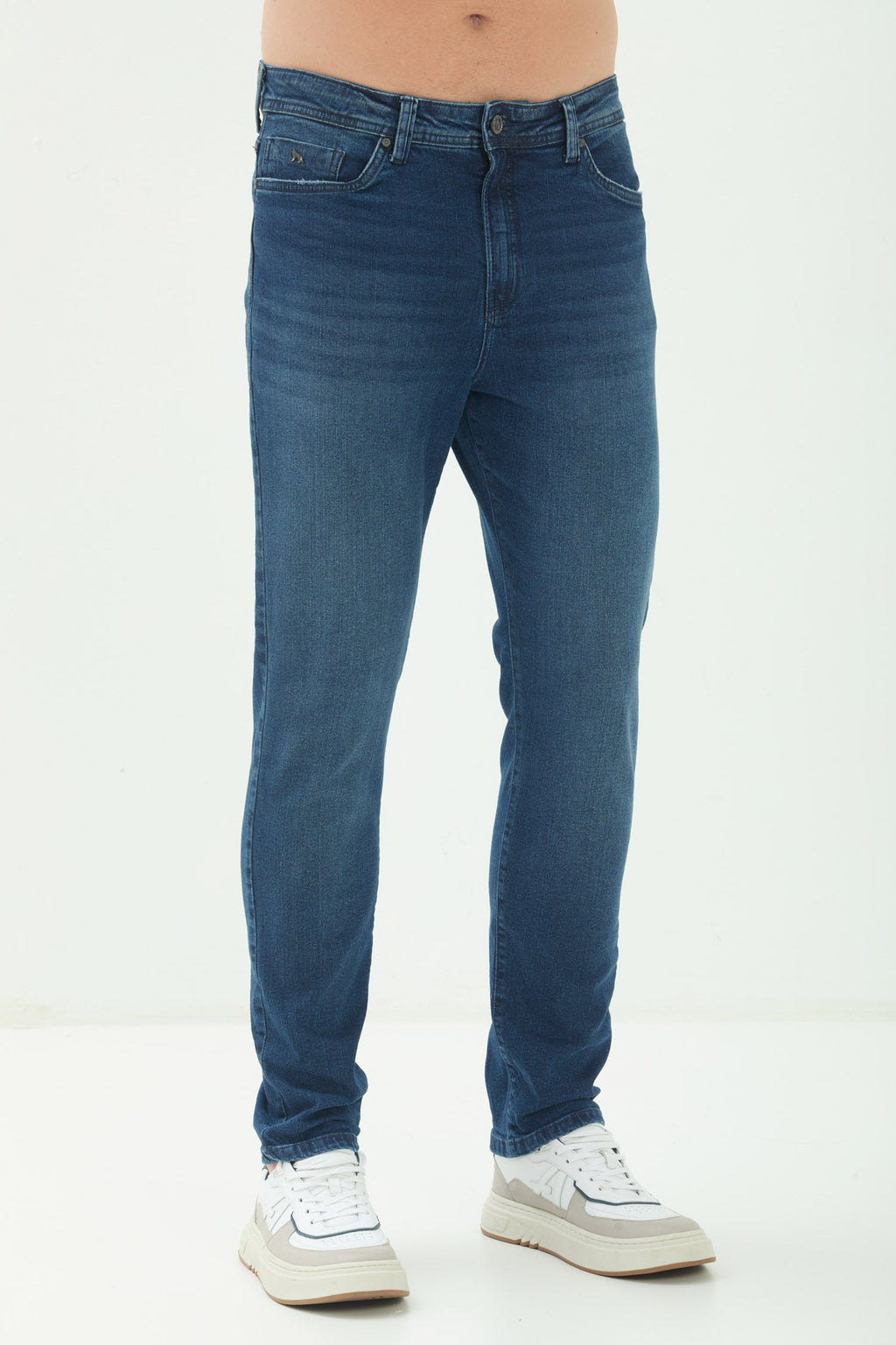 Calça Jeans Skinny Masculina Acostamento Jeans Escuro