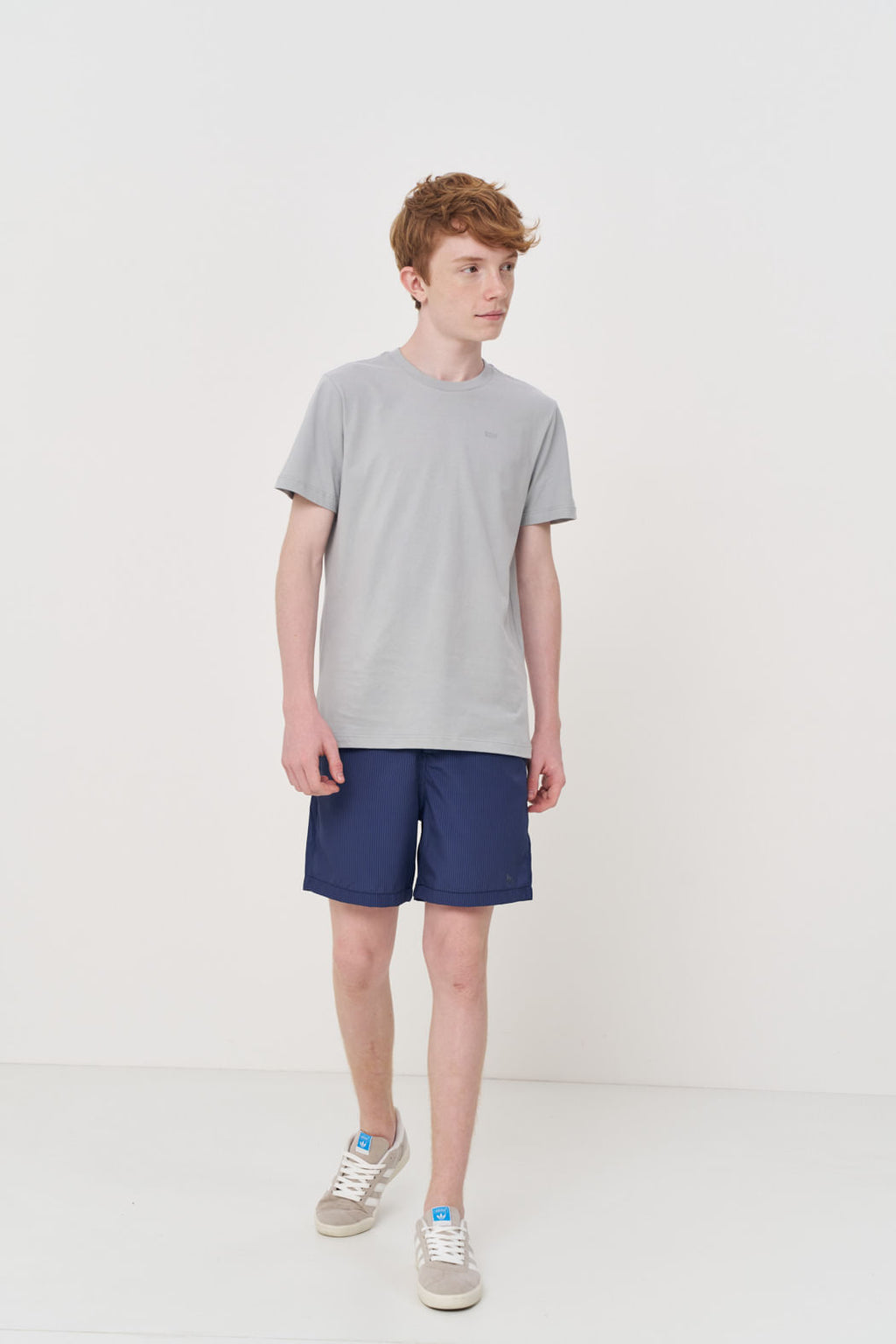 Camiseta Básica Algodão Menino Acostamento Next Azul Neblina