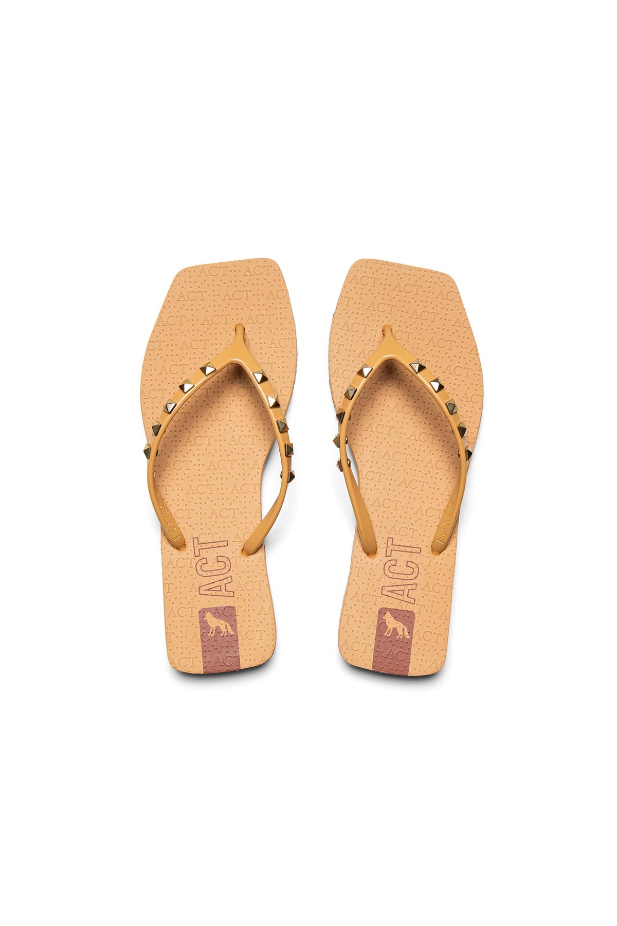 Chinelo Tira com Spikes ACT Feminino Sand