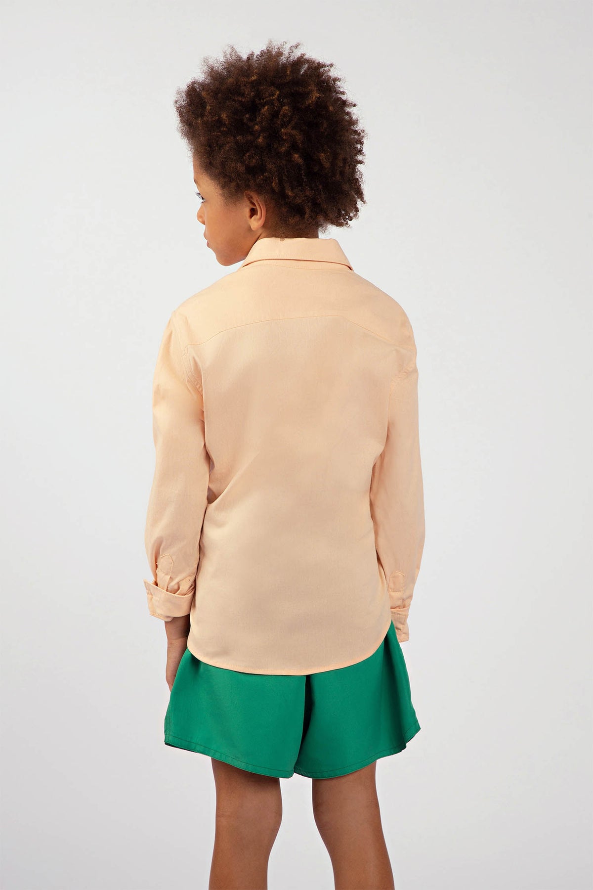 Camisa Slim Menino Acostamento Kids Salmao