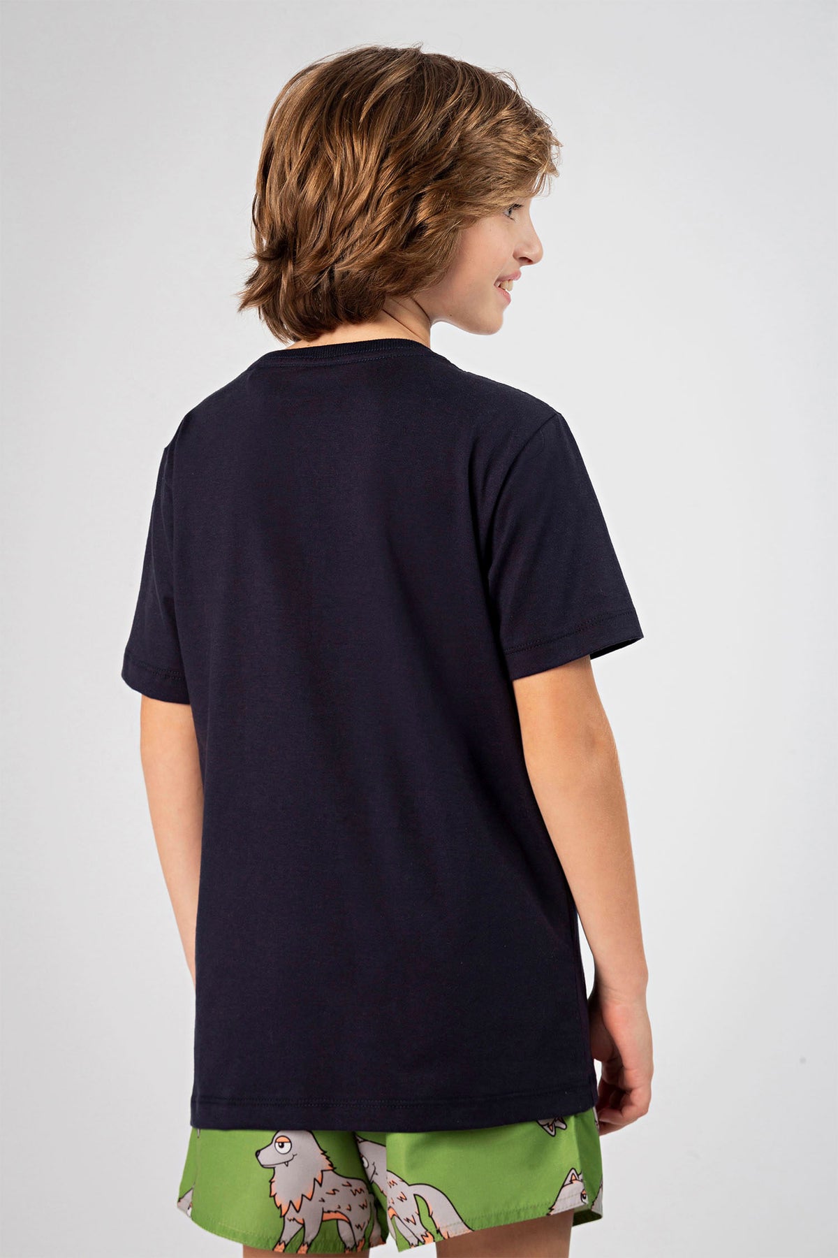 Camiseta Classic Menino Acostamento Kids Preto