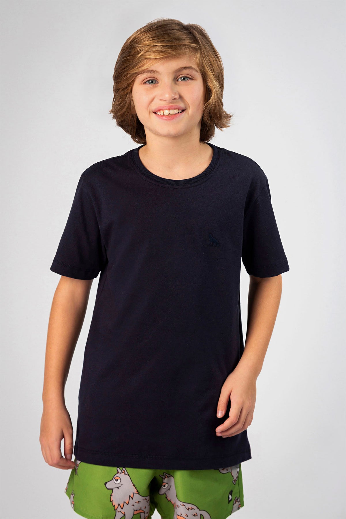 Camiseta Classic Menino Acostamento Kids Preto