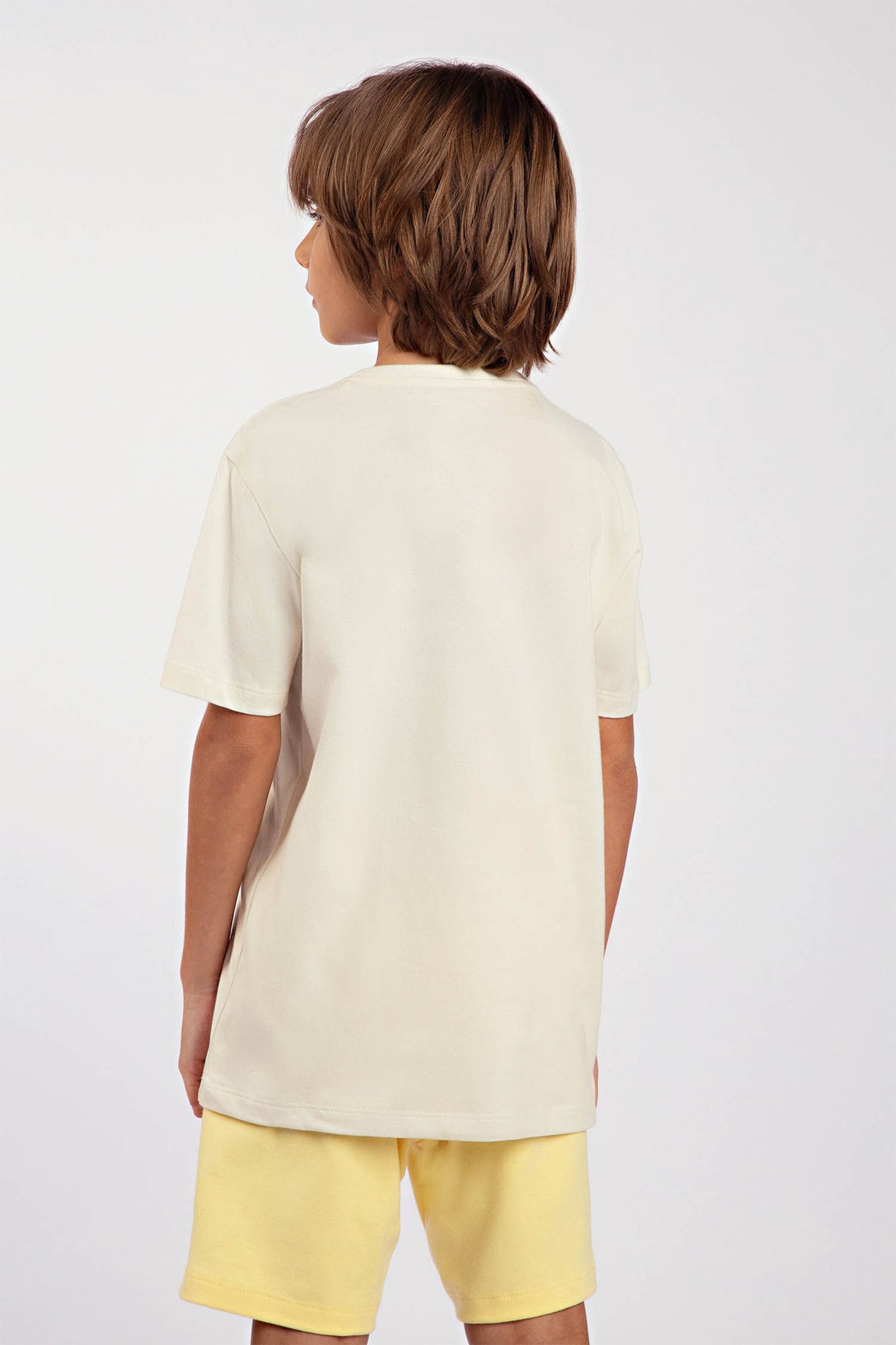 Camiseta Cores Menino Acostamento Kids Off White