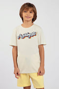 Camiseta Cores Menino Acostamento Kids Off White