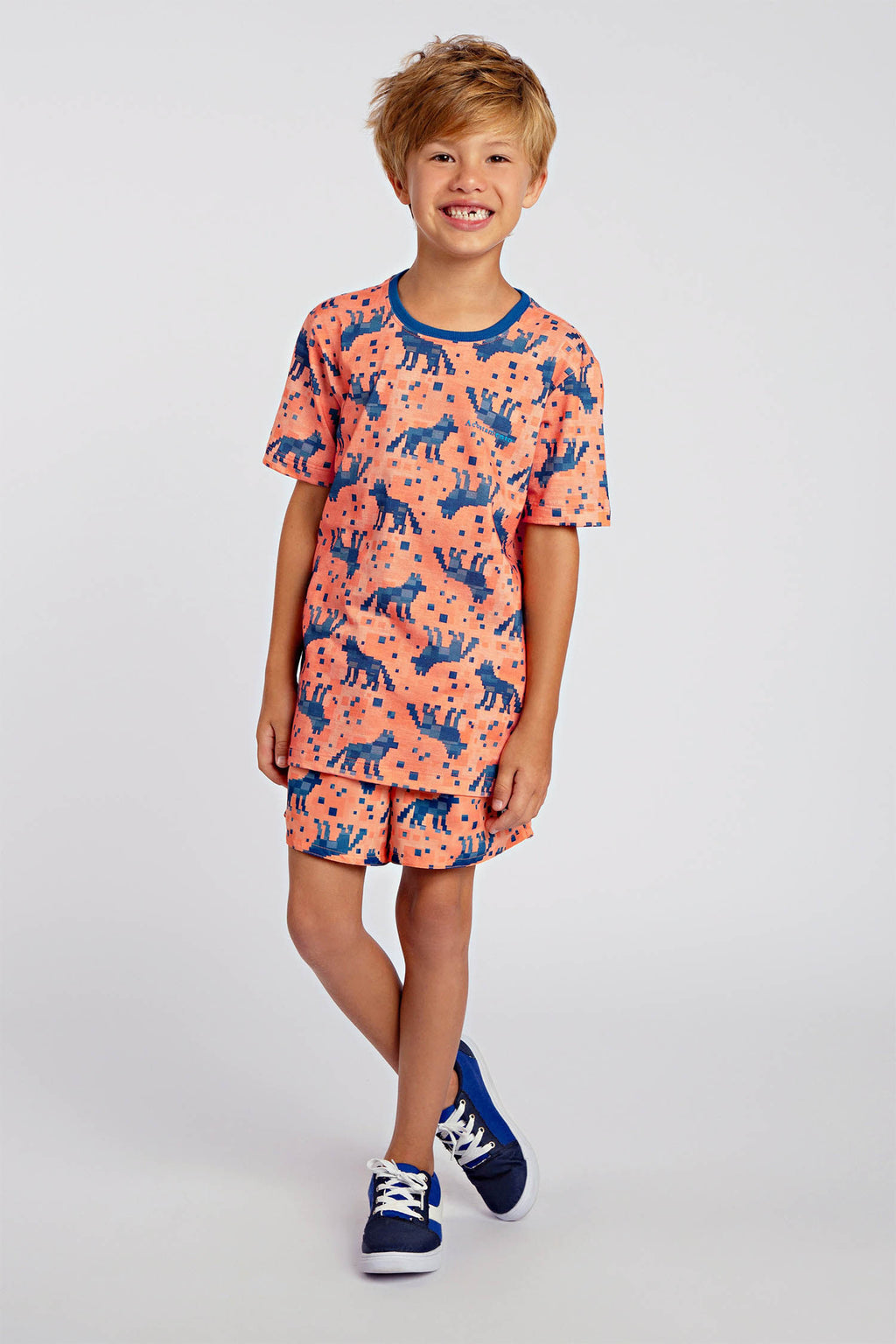Camiseta Super Pixel Menino Acostamento Kids Super Pixel