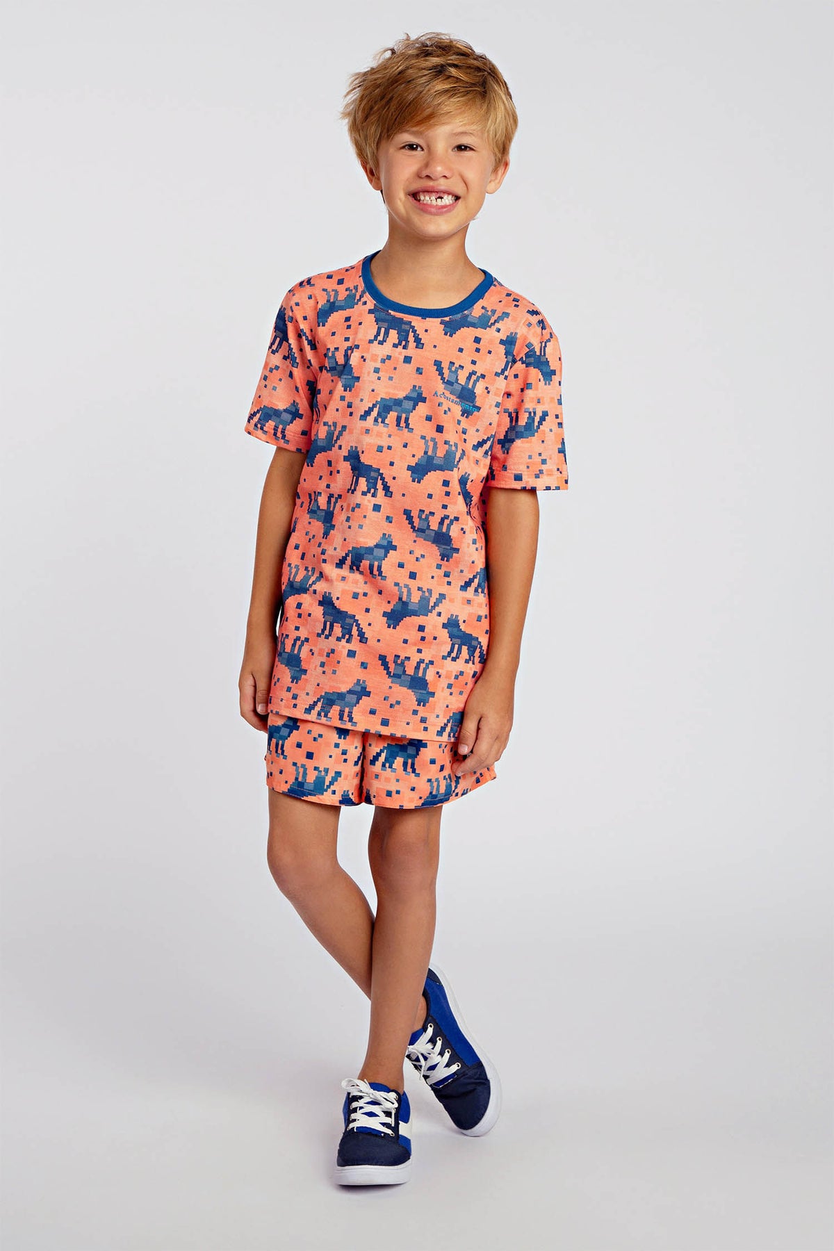 Camiseta Super Pixel Menino Acostamento Kids Super Pixel
