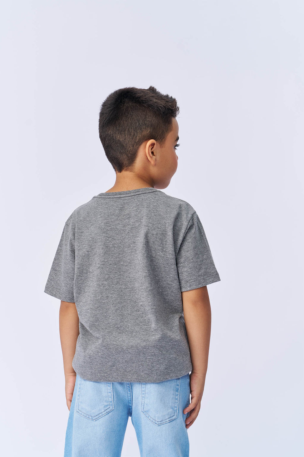 Camiseta Alcateia Menino Acostamento Kids Mescla Grafite