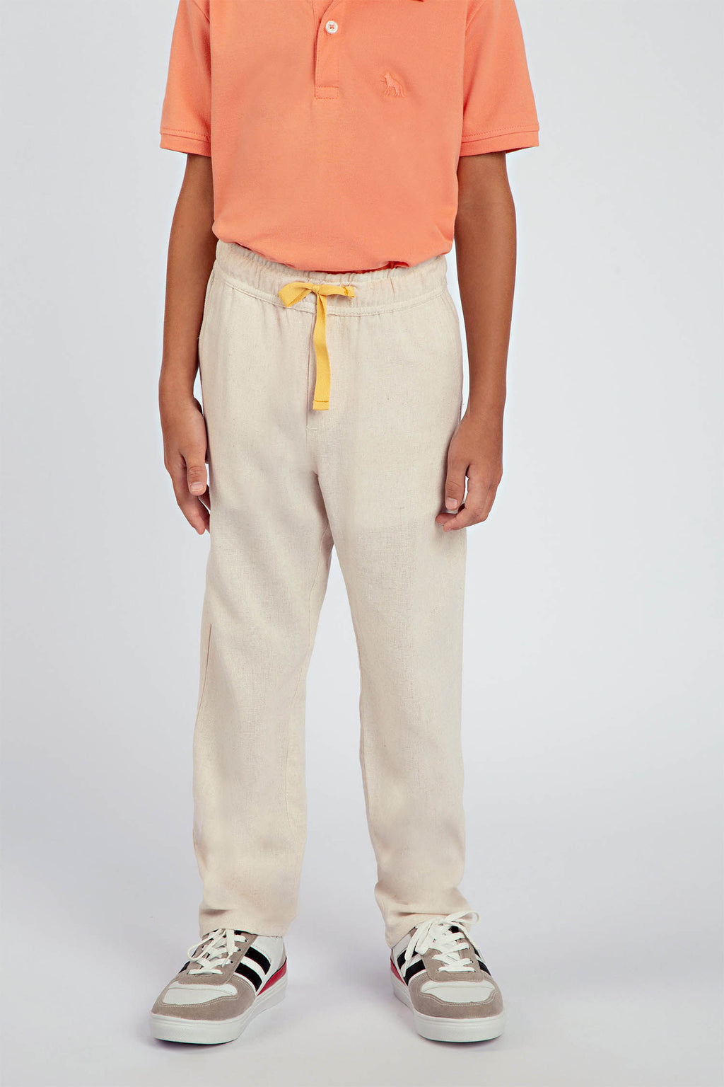 Calça Viscolinho Menino Acostamento Kids Natural